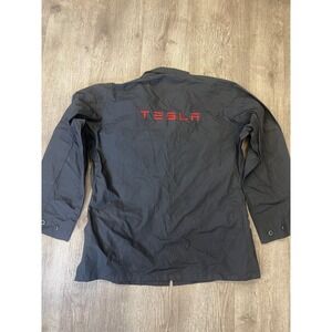 Tesla Propper Mens BDU Tactical Ripstop Jacket Black Embroidered Logo Size M/R